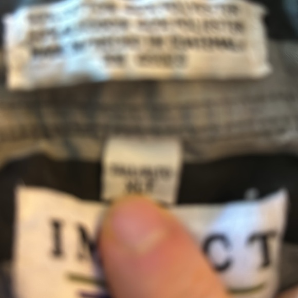 Vintage 80’s black and gray Impact Button-Up Shirt. - Picture 3 of 4